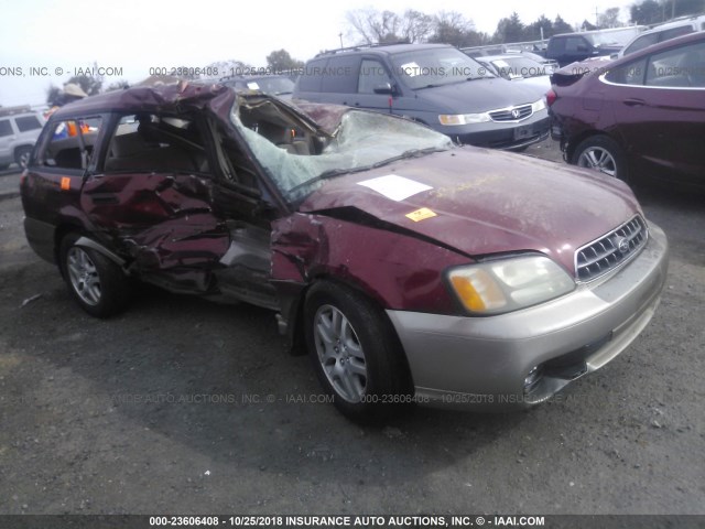 4S3BH675X37620369 - 2003 SUBARU LEGACY OUTBACK AWP RED photo 1