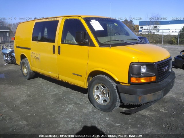 1GTFG25T331150316 - 2003 GMC SAVANA G2500 YELLOW photo 1