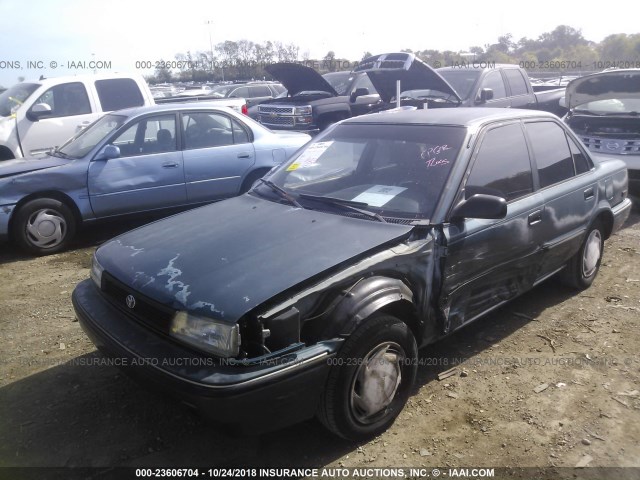 1NXAE94A7NZ299074 - 1992 TOYOTA COROLLA DLX GREEN photo 2