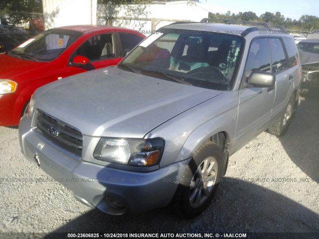 JF1SG65615G734123 - 2005 SUBARU FORESTER 2.5XS ვერცხლისფერი ფოტო 2
