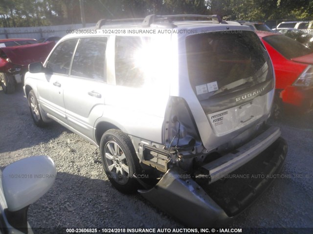 JF1SG65615G734123 - 2005 SUBARU FORESTER 2.5XS ვერცხლისფერი ფოტო 3