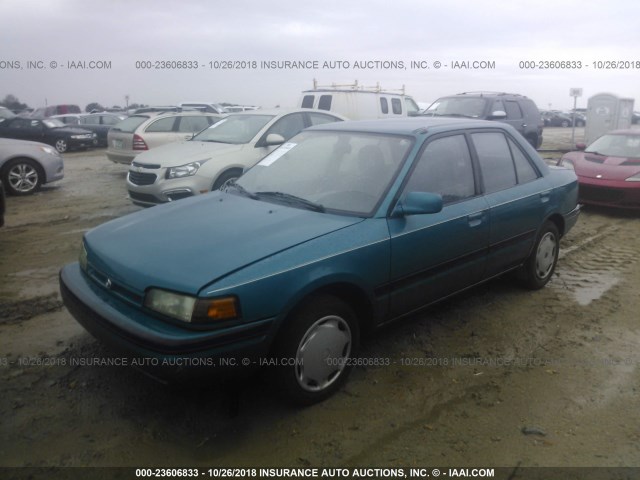 JM1BG2265R0714110 - 1994 MAZDA PROTEGE LX BLUE photo 2