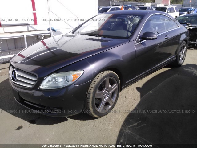 WDDEJ71X77A001230 - 2007 MERCEDES-BENZ CL 550 GRAY photo 2