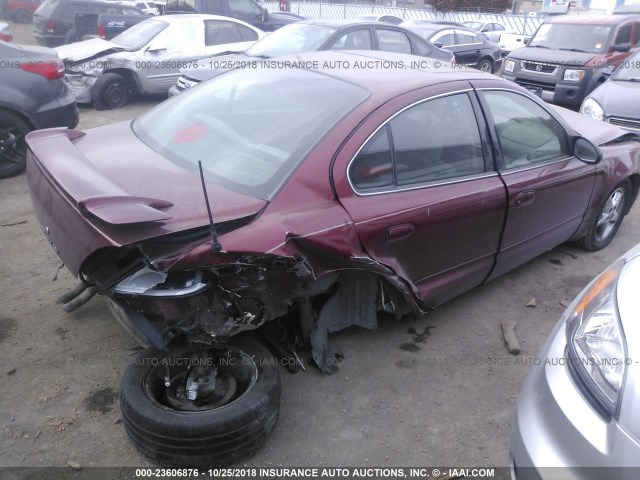 1G2NF52E43M550636 - 2003 PONTIAC GRAND AM SE1 MAROON photo 4