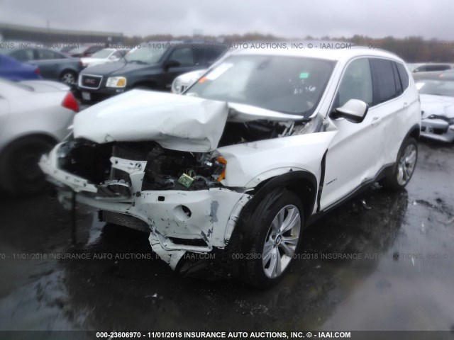 5UXWX7C52CL735750 - 2012 BMW X3 XDRIVE35I WHITE photo 2