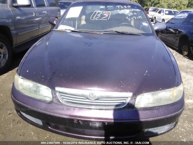 1YVGE22C6T5535631 - 1996 MAZDA 626 DX/LX PURPLE photo 6