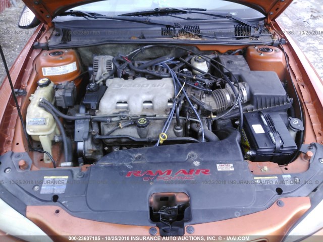 1G2NW52E64C103152 - 2004 PONTIAC GRAND AM GT ORANGE photo 10