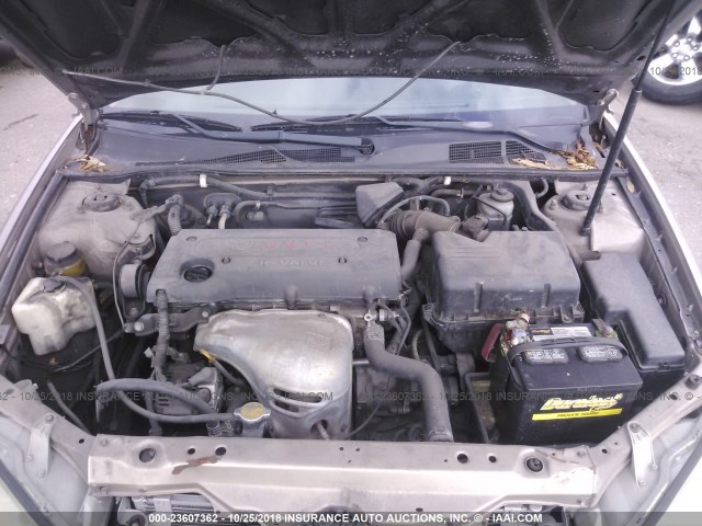4T1BE32K12U068213 - 2002 TOYOTA CAMRY LE/XLE/SE TAN photo 10
