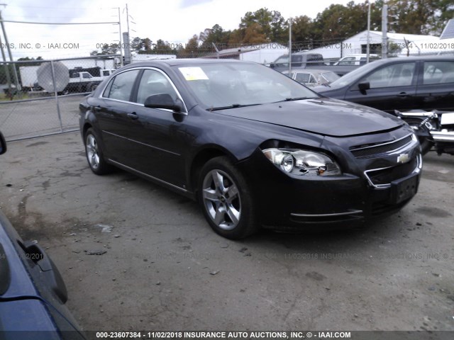 1G1ZH57B09F146034 - 2009 CHEVROLET MALIBU 1LT BLACK photo 1