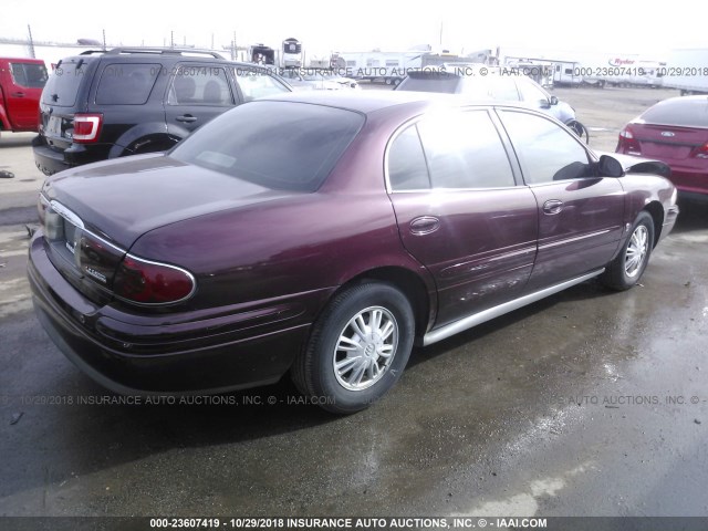 1G4HR54K144124239 - 2004 BUICK LESABRE LIMITED PURPLE photo 4