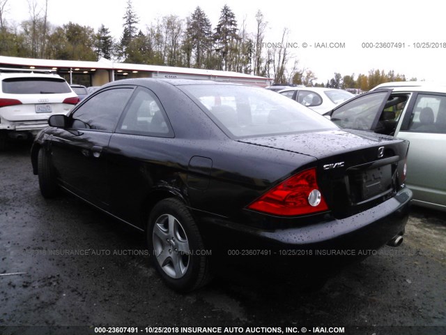 1HGEM21144L051360 - 2004 HONDA CIVIC DX VP BLACK photo 3