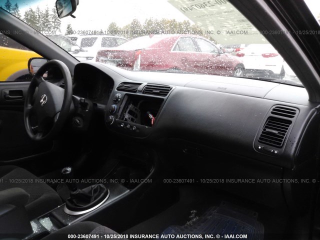 1HGEM21144L051360 - 2004 HONDA CIVIC DX VP BLACK photo 5