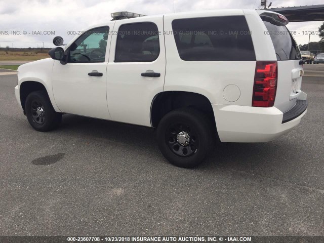 1GNLC2E09ER174538 - 2014 CHEVROLET TAHOE POLICE WHITE photo 3