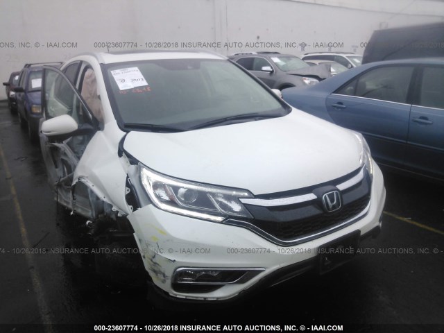 5J6RM4H94GL118111 - 2016 HONDA CR-V TOURING WHITE photo 1