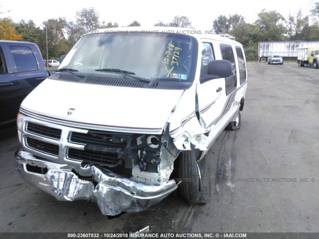 2B6HB11Z6WK111048 - 1998 DODGE RAM VAN B1500 WHITE photo 6