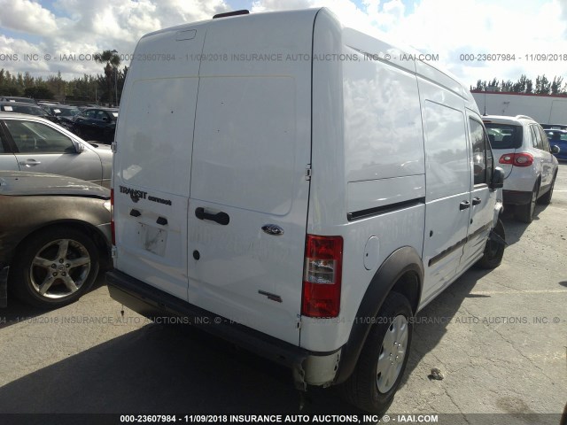 NM0LS7AN1CT117032 - 2012 FORD TRANSIT CONNECT XL WHITE photo 4