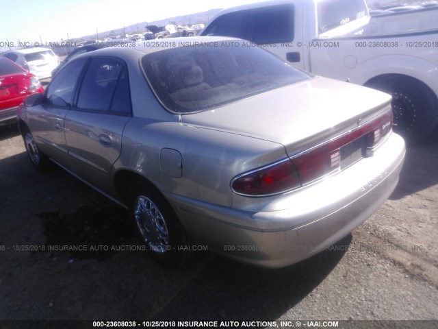 2G4WS52J931176184 - 2003 BUICK CENTURY CUSTOM TAN photo 3