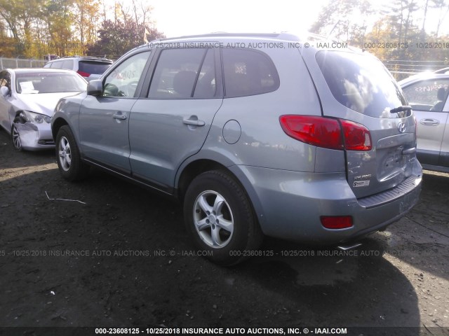 5NMSG73D87H107951 - 2007 HYUNDAI SANTA FE GLS SILVER photo 3