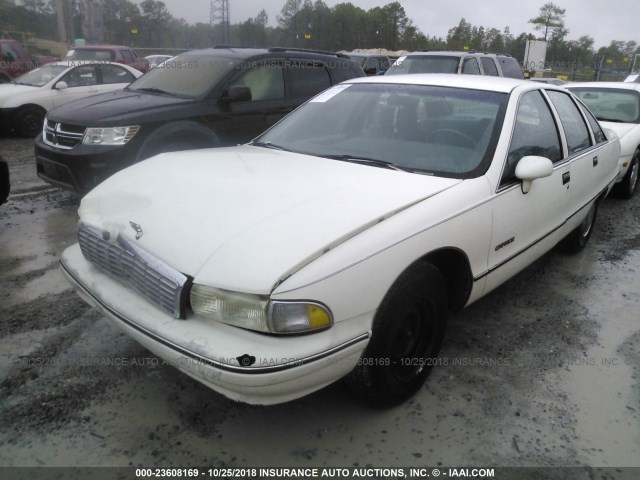 1G1BL53E8NR150972 - 1992 CHEVROLET CAPRICE WHITE photo 2