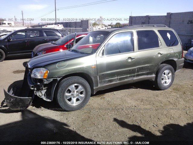 4F2YU09142KM64578 - 2002 MAZDA TRIBUTE LX/ES 绿色 照片 2