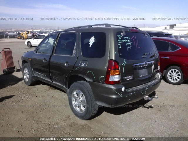 4F2YU09142KM64578 - 2002 MAZDA TRIBUTE LX/ES GREEN photo 3