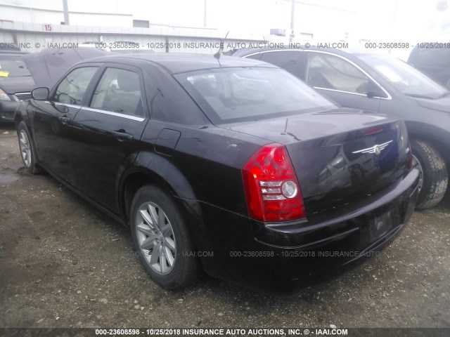 2C3KA43R88H319780 - 2008 CHRYSLER 300 LX BLACK photo 3