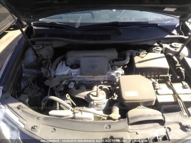 4T1BF1FK8CU162232 - 2012 TOYOTA CAMRY SE/LE/XLE GRAY photo 10