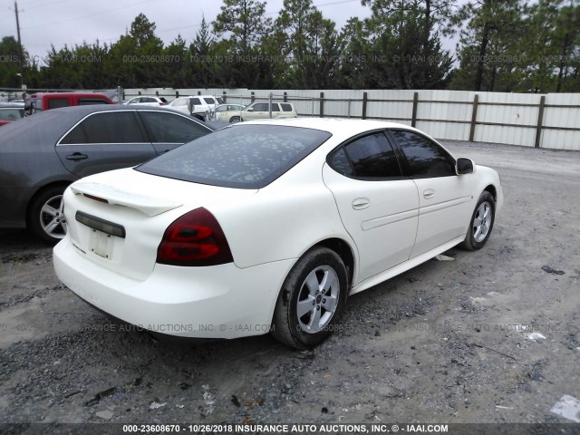 2G2WP552161261622 - 2006 PONTIAC GRAND PRIX WHITE photo 4
