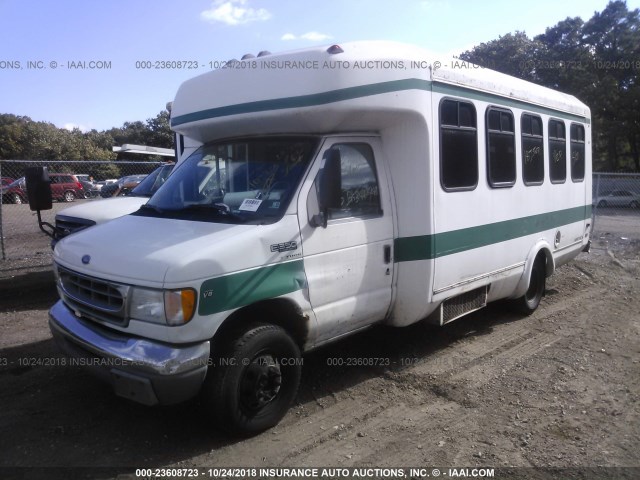 1FDWE35L6YHB35850 - 2000 FORD ECONOLINE E350 SUPER DUTY CTWAY VAN WHITE photo 2