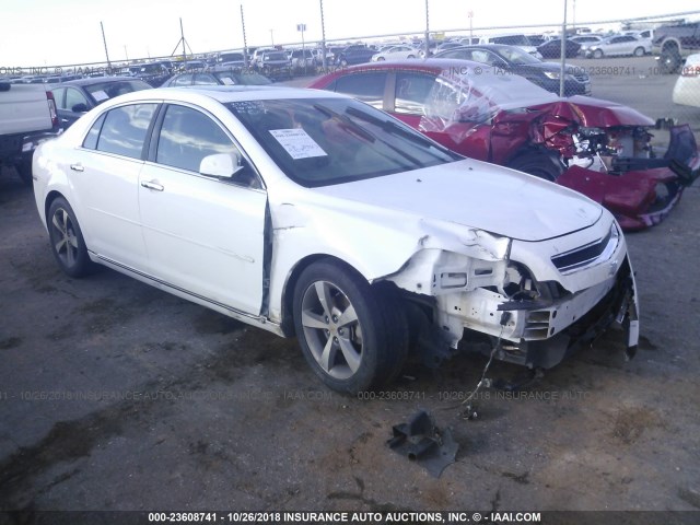 1G1ZC5E00CF105958 - 2012 CHEVROLET MALIBU 1LT WHITE photo 1