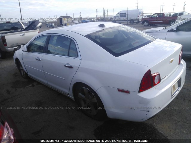 1G1ZC5E00CF105958 - 2012 CHEVROLET MALIBU 1LT WHITE photo 3