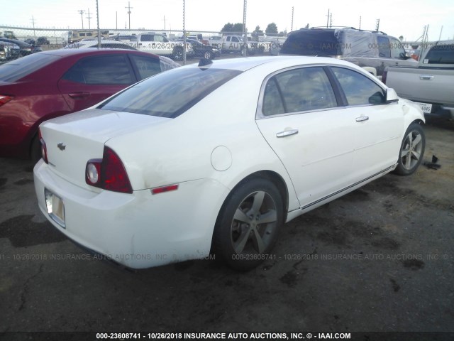 1G1ZC5E00CF105958 - 2012 CHEVROLET MALIBU 1LT WHITE photo 4