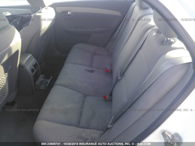 1G1ZC5E00CF105958 - 2012 CHEVROLET MALIBU 1LT WHITE photo 8