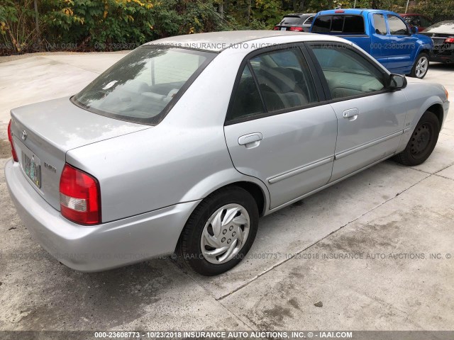 JM1BJ2229Y0276138 - 2000 MAZDA PROTEGE DX/LX SILVER photo 4