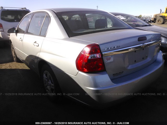 1G1ZS58F07F240639 - 2007 CHEVROLET MALIBU LS 银色 照片 3