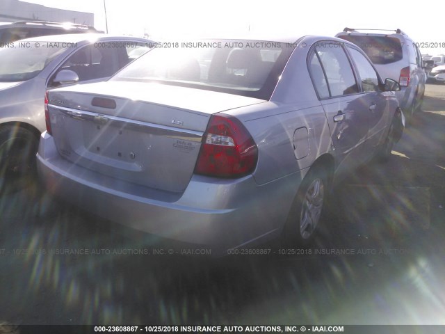 1G1ZS58F07F240639 - 2007 CHEVROLET MALIBU LS 银色 照片 4