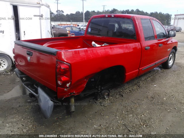 1D7HA18K38J169436 - 2008 DODGE RAM 1500 ST RED photo 4