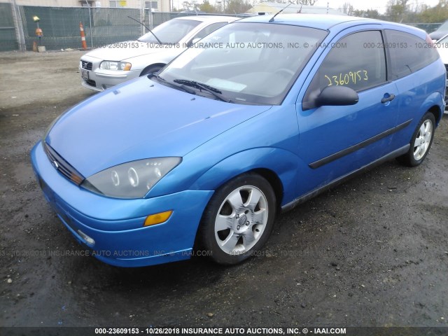 3FAFP31361R251371 - 2001 FORD FOCUS ZX3 BLUE photo 6