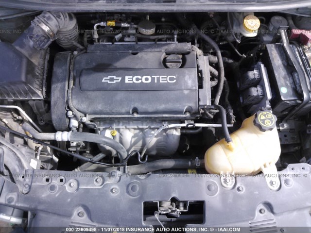 1G1JA5SH9C4174253 - 2012 CHEVROLET SONIC LS 黑色 照片 10