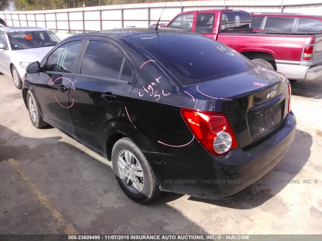 1G1JA5SH9C4174253 - 2012 CHEVROLET SONIC LS 黑色 照片 3