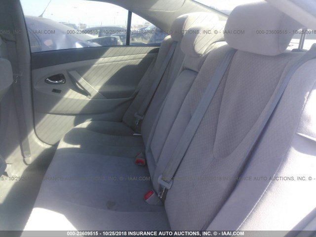 4T1BE46K48U759048 - 2008 TOYOTA CAMRY CE/LE/XLE/SE SILVER photo 8