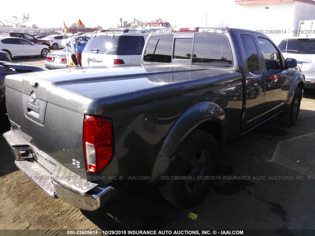 1N6AD06U45C432788 - 2005 NISSAN FRONTIER KING CAB LE/SE/OFF ROAD GRAY photo 4