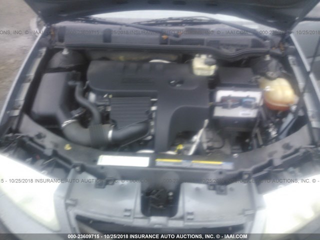1G8AZ55F06Z195374 - 2006 SATURN ION LEVEL 2 GRAY photo 10