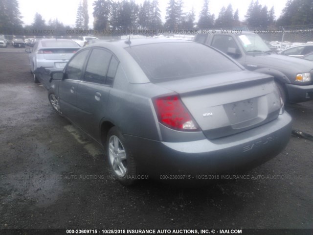 1G8AZ55F06Z195374 - 2006 SATURN ION LEVEL 2 GRAY photo 3