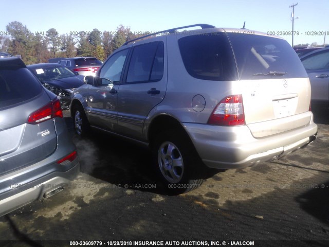 4JGAB57E94A480015 - 2004 MERCEDES-BENZ ML 350 TAN photo 3