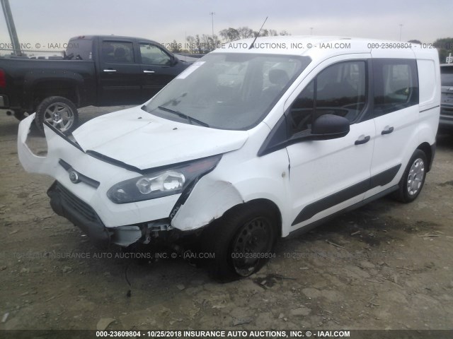 NM0LS6E72E1156619 - 2014 FORD TRANSIT CONNECT XL WHITE photo 2