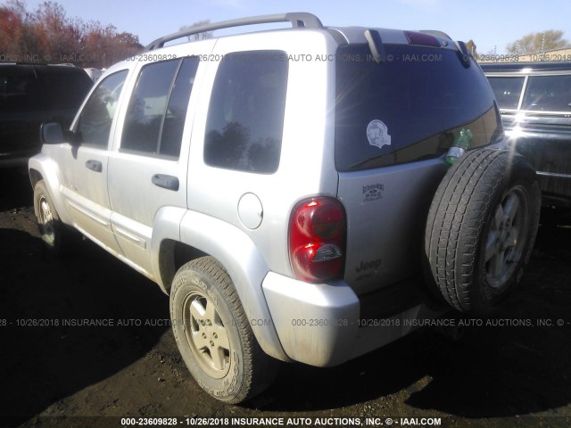 1J4GL58K83W606652 - 2003 JEEP LIBERTY LIMITED SILVER photo 3