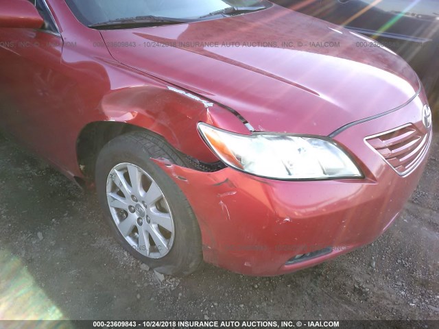 4T1BE46K49U416354 - 2009 TOYOTA CAMRY SE/LE/XLE RED photo 6