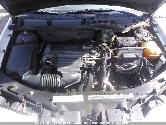 1G8AJ52F64Z157463 - 2004 SATURN ION LEVEL 2 WHITE photo 10