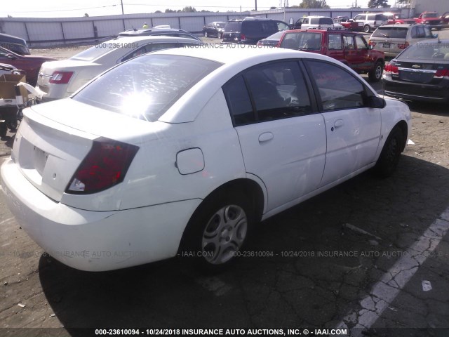 1G8AJ52F64Z157463 - 2004 SATURN ION LEVEL 2 WHITE photo 4